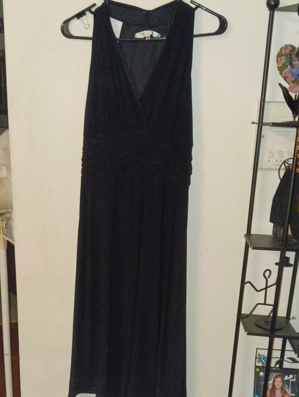 Evan Picone Classic Black V-Neck Women's Dress Size 10